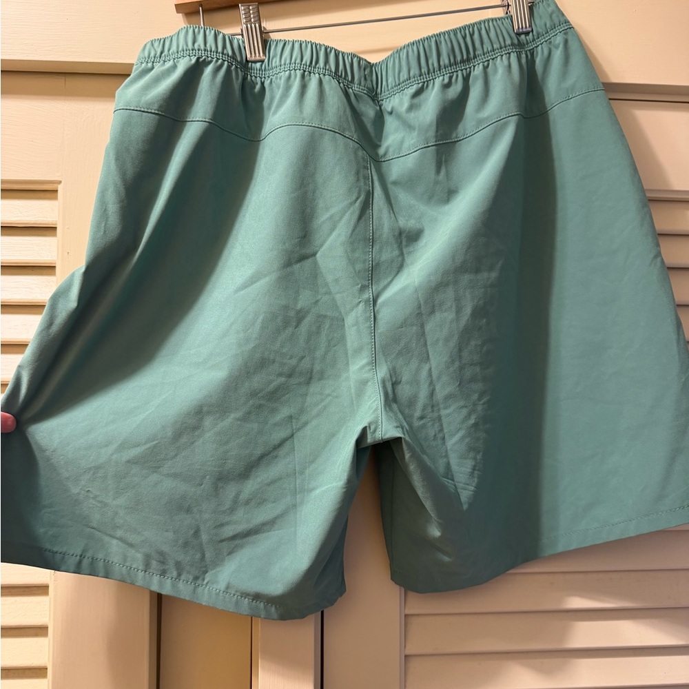 The North Face Seafoam Green Men's Wander 2.0 Shorts - Picture 2 of 4